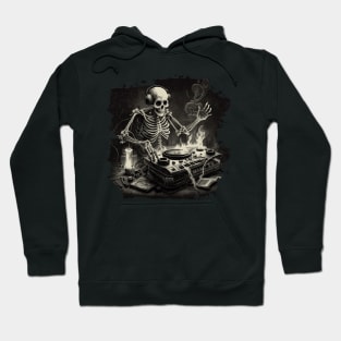 DJ Skeleton Death Music Hoodie